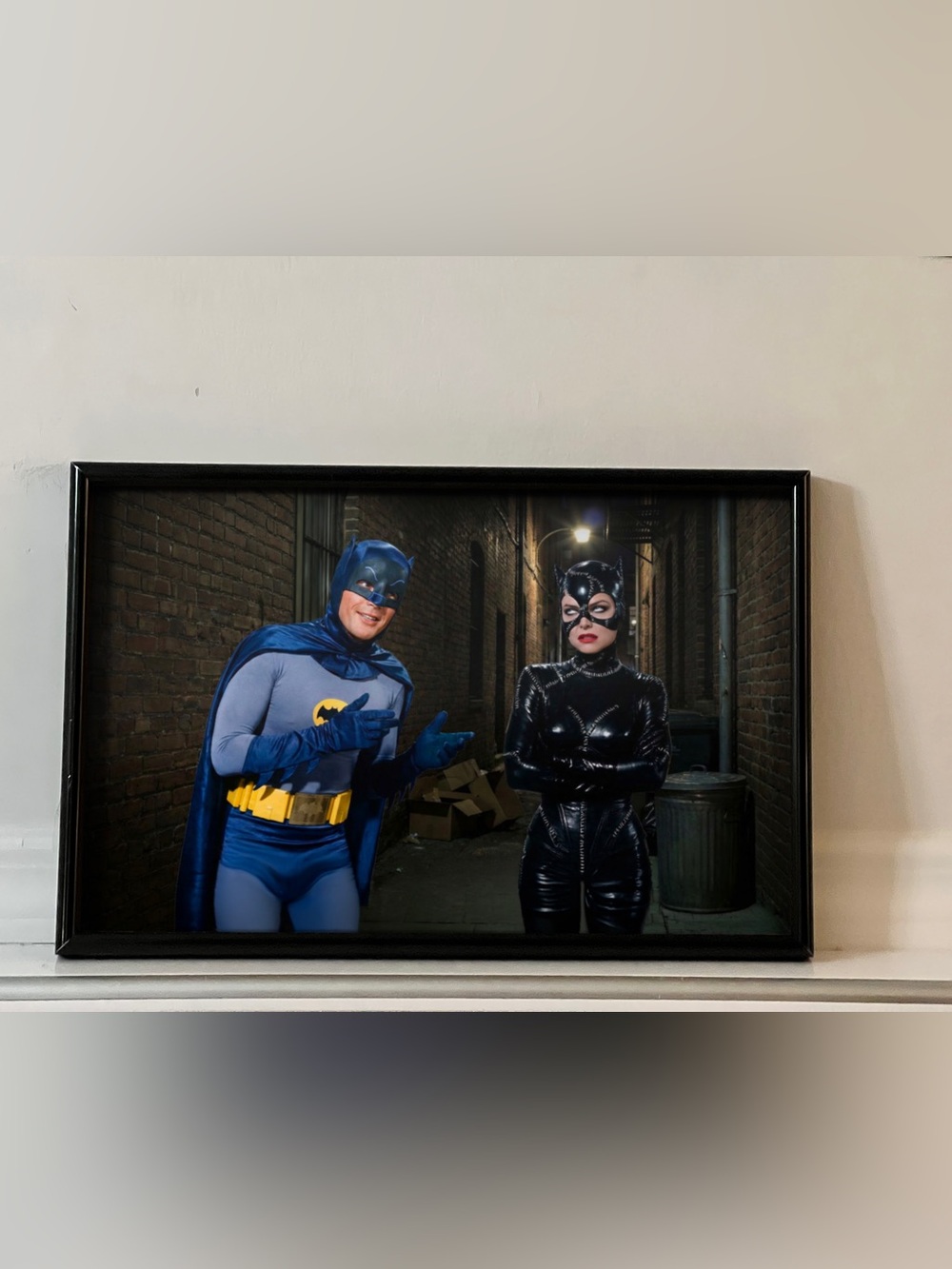 Batman Adam West Catwoman Michelle Pfeiffer Art Poster